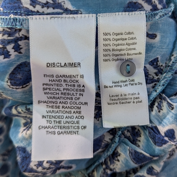 EMERSON FRY India Collection Women's Cotton Long Sleeve Maxi Dress, size Small - Picture 9 of 13